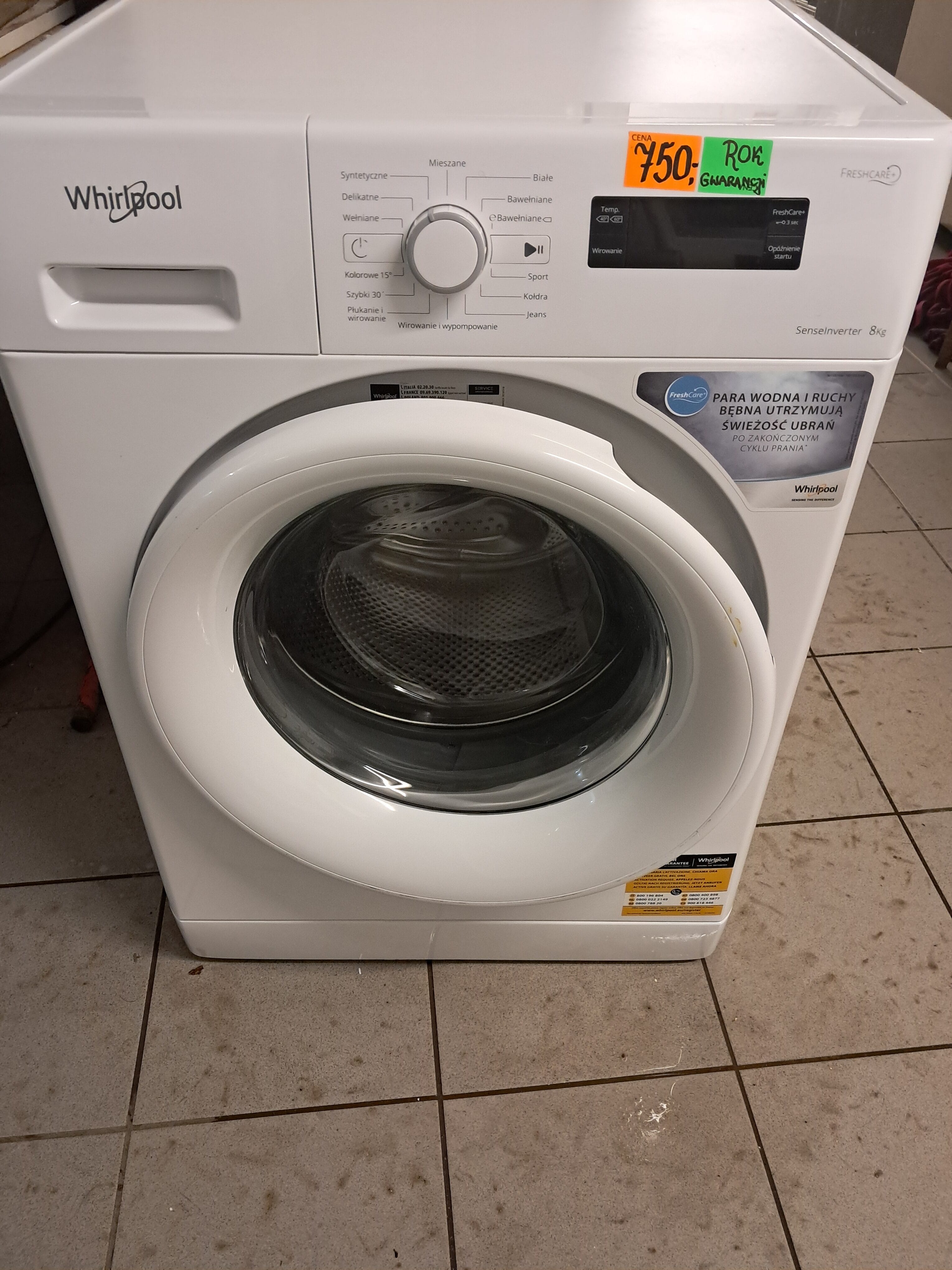 WHIRLPOOL FWF81483W PL